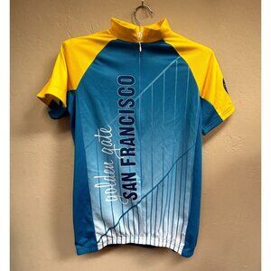 Golden Gate National Park Conservancy Mens Small 3/4 Zip Cycling Jersey Shirt